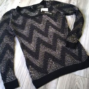🌟 New Metallic thread sheer sweater. Original!